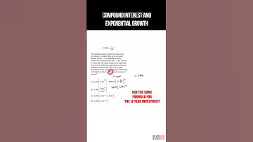 Compound Interest and Exponential Growth SAT Word Problem