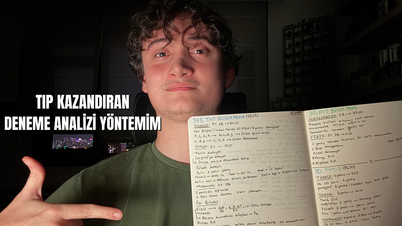 TIP KAZANDIRAN DENEME ANALİZİ YÖNTEMİM | NETLERİMİ BU YÖNTEMLE ARTTIRDIM