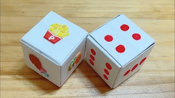 How to make a paper dice/Cách làm xúc sắc bằng giấy