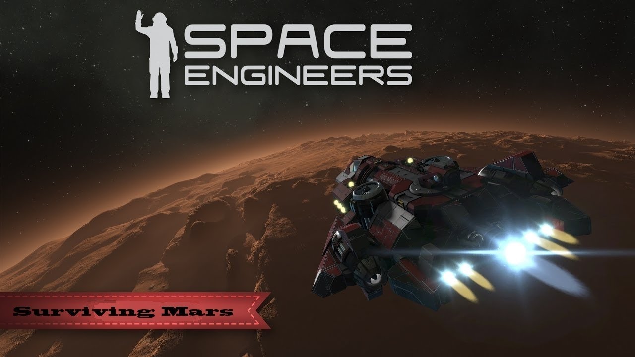 Space Engineers Surviving Mars Episode 03 Production Refining Warehouse ...