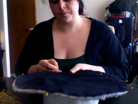 Covering a hat brim time lapse