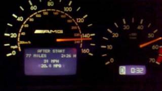 Mercedes Benz Clk 55 AMG top speed