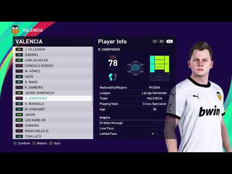 eFootball PES 2021 VALENCIA Base Copy