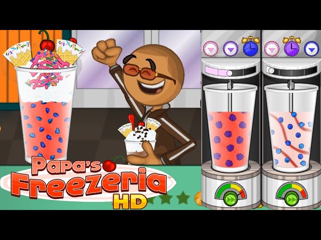 Papa's Freezeria HD Day 76 New Customer Cletus Customer Cravings Mini Game