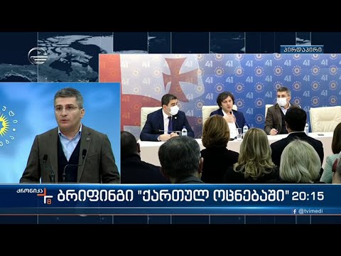 ბრიფინგი \"ქართულ ოცნებაში\"