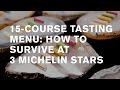 3 Michelin stars 15-course tasting menu: Lasarte, Barcelona
