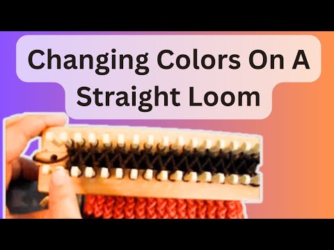 UPDATED Changing Colors On A Rake (or Straight Loom) - YouTube