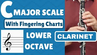 CLARINET C Major Scale | Lower Octave SLOW