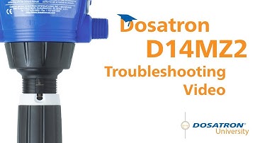 Dosatron D14MZ2 – Troubleshooting Video
