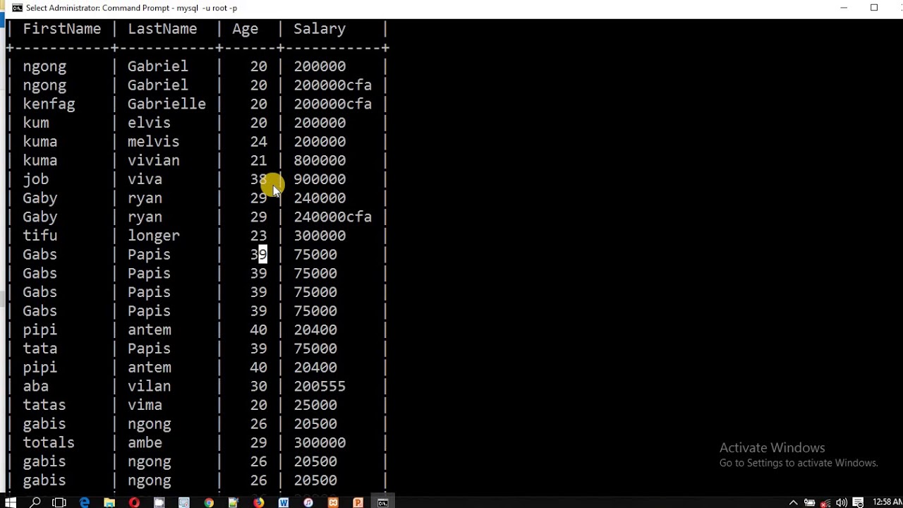 Lesson 8 how to use the UPDATE statement in sql and update existing ...