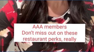 AAA members, don’t miss out on these restaurant perks