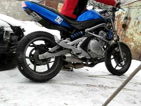 ძირს James_ა, გაუმარჯოს Vincent_ს! Ninja 650R with Leo Vince GP .AVI