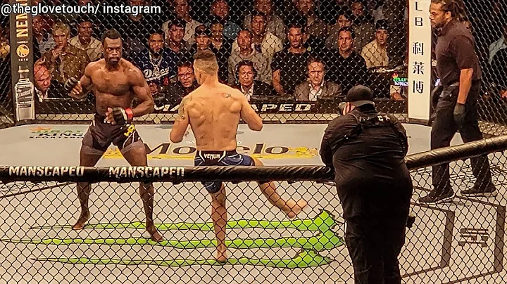 chris weidman breaks his leg, crowd reaction