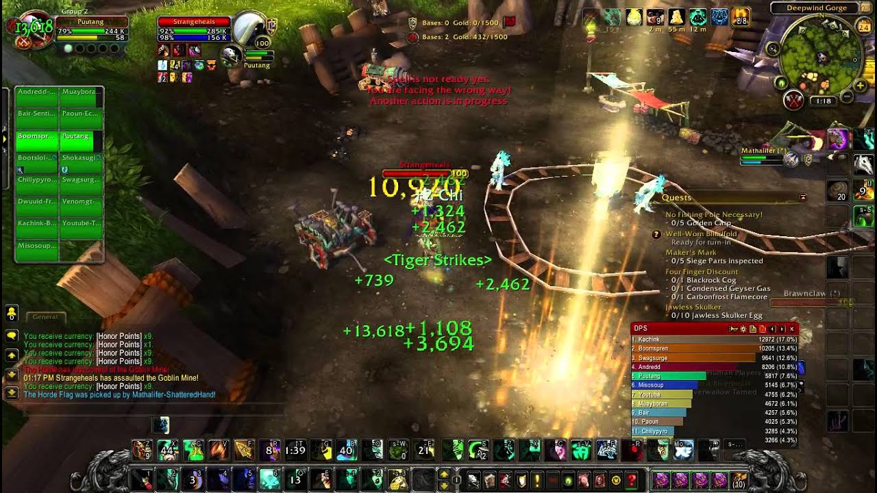 WoW 6.0.3 WW Monk PvP BG Deepwind Gorge