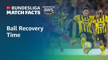 Ball Recovery Time | Bundesliga Match Facts powered by AWS | Amazon Web Services