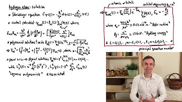 QUANTUM MECHANICS - The hydrogen atom: Solution