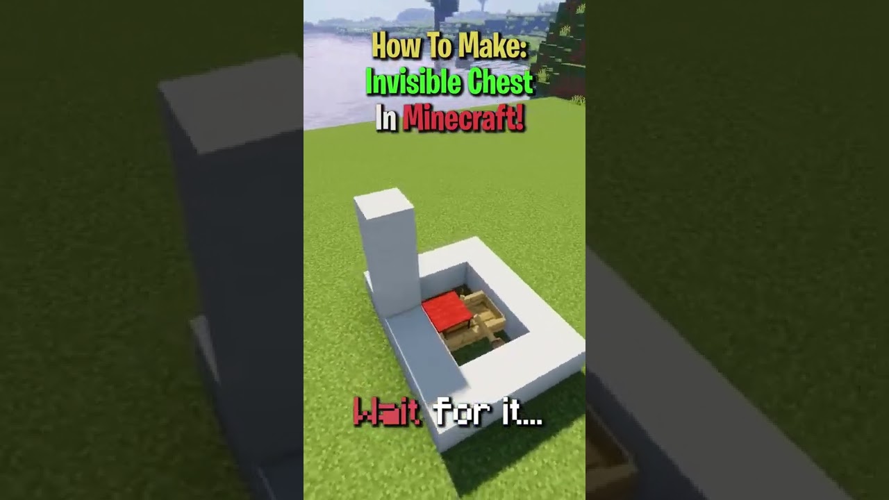 How to Make Your Chests INVISIBLE in Minecraft 🔥#shorts