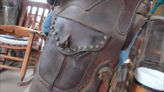 Making Cowboy Chaps~Part 1 Basket Stamping the Belt
