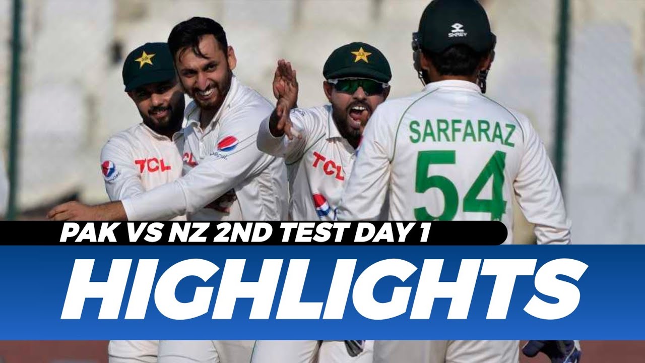 New Zealand Vs Pakistan 2nd Test Day 1 Highlights 2022 | Pak Vs NZ ...