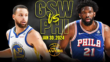 Golden State Warriors vs  Philadelphia 76ers Full Game Highlights | January 30, 2024 | FreeDawkins