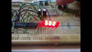 Přerušení a binární počítadlo s AVR / Interrupt and binary counter with AVR