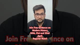 Free Guidance for UPSC Aspirants | Modern India | Abhishek Mishra