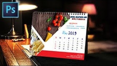 How To CREATE PROFESSIONAL DESK Calendar Using Adobe Photoshop