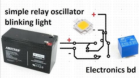 How to make led light Flasher Using Just a Relay | led chaser