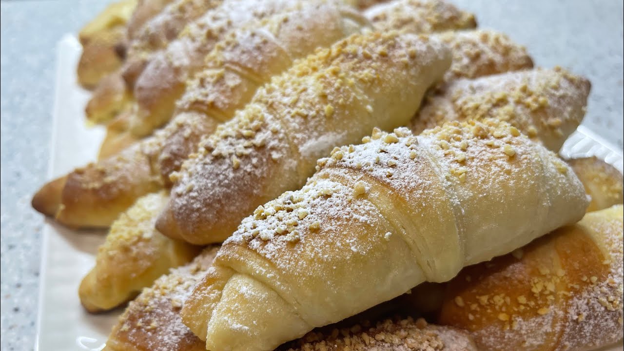 Вкусные Рогалики с Лимонным Кремом (Рецепт)
