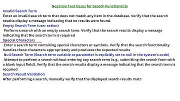 Test cases for a search functionality || Positive & Negative Test cases || Selenium Java