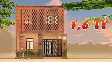 Mẫu Nhà Ống Đẹp 2 Tầng Mới Độc Lạ Trị Giá 1,6 Tỷ Tại Bà Rịa, Vũng Tàu