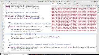 7.  Servlet & JSP integration fundamentals with data sharing.