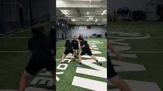 INSIDE ZONE COMBO | Try THIS and watch the space you create! | Backside IZ Shoulder punch