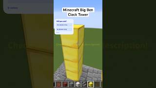 Minecraft Big Ben timelapse #filters #minecraft #smallyoutuber #shorts