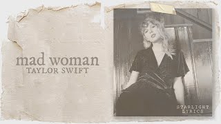 Taylor Swift - mad woman (Lyric Video) HD