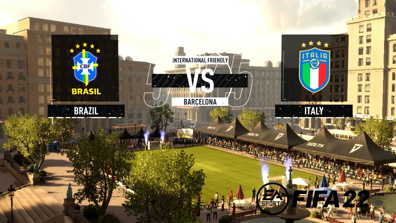 FIFA 22 BRAZIL vs ITALY 5v5 FUTSAL VOLTA FOOTBALL