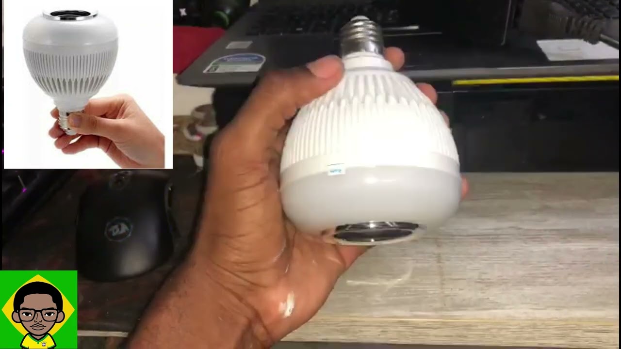 Lampada Luz Led Rgb Bluetooth Música Caixa