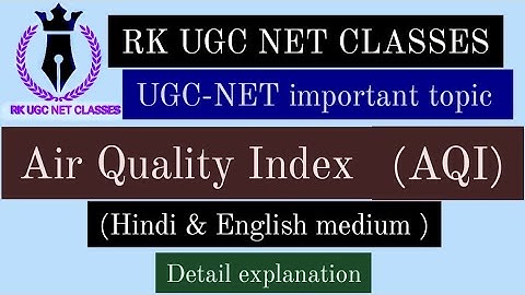 Air Quality Index (AQI) hindi & English medium
