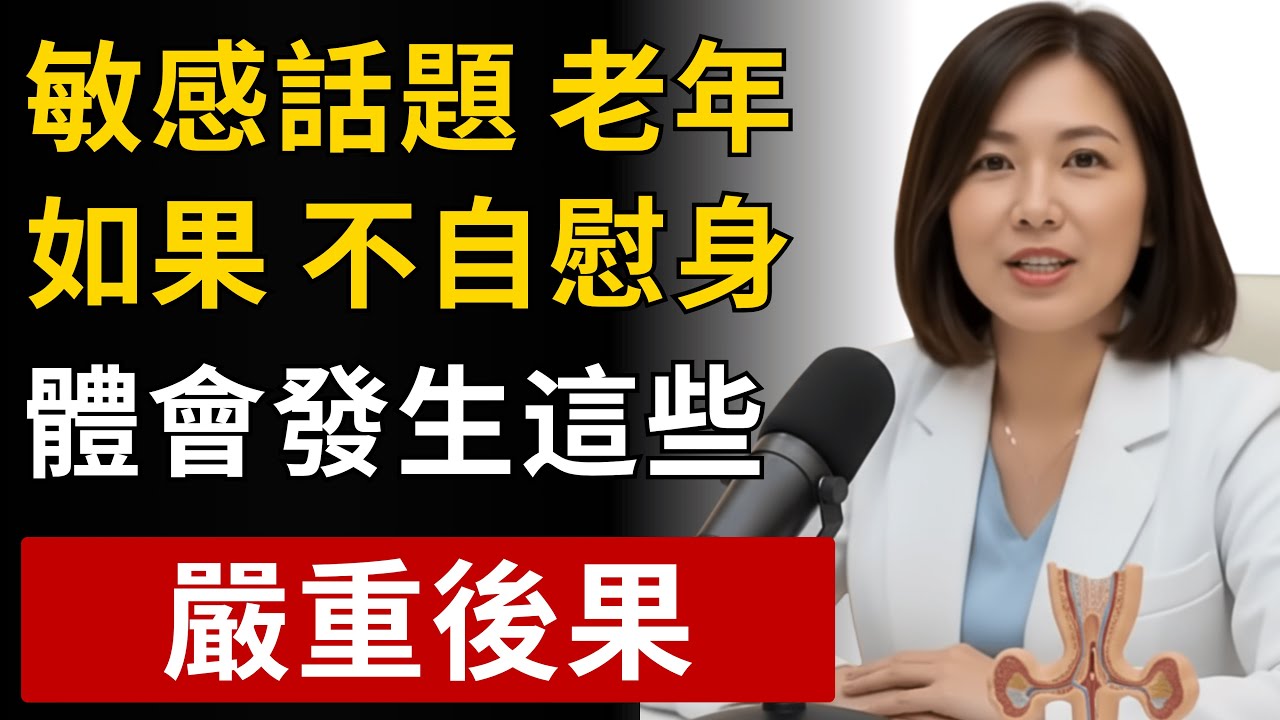 泌尿科醫師：老年如果不自慰，你的身體會發生這些變化｜林雅婷醫師