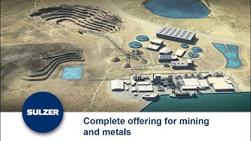Complete Sulzer pump, agitator, and compressor solutions for mining and metals processing
