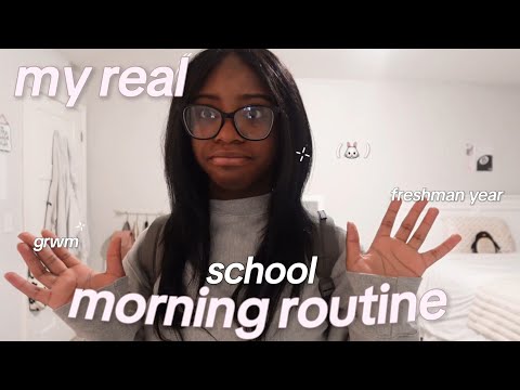 my REAL HIGHSCHOOL MORNING ROUTINE🕰️ (freshman year) ⋆