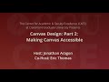 Canvas Design Part 2: Making Canvas Accessible