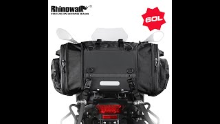 Rhinowalk Motorcycle Bag 40-60L Waterproof Rear Tail Bag Travel Luggage Expandable Moto Seat Bag screenshot 1