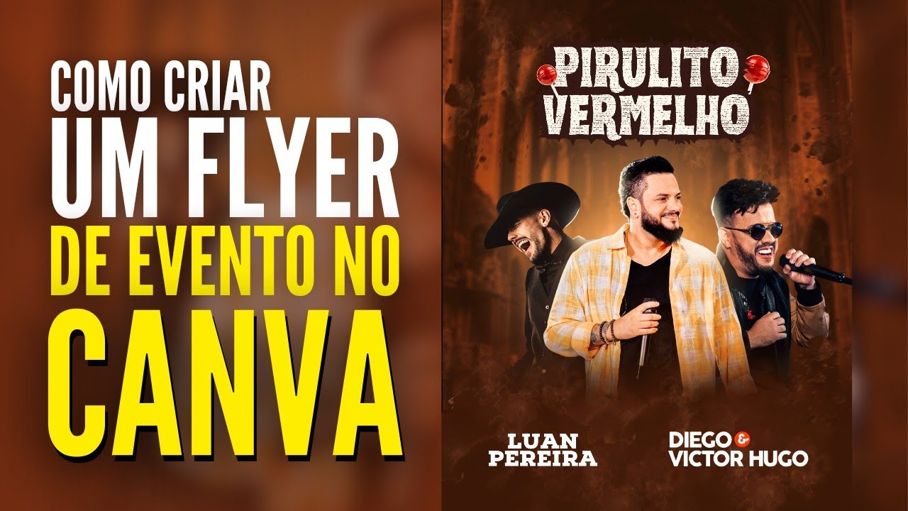 Segredos para criar um INCRÍVEL Flyer de evento Sertanejo no CANVA