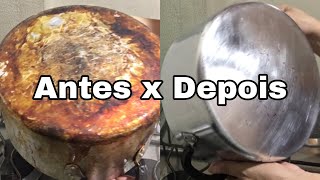 FAÇA ESTÁ PODEROSA PASTA PARA TIRAR GORDURA DE PANELAS  QUEIMADA