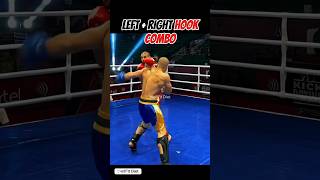 Left Hook + Right Hook Punch Combo🔥Boxing for Beginners #boxing #mma #martialarts #ufc #usa #shorts