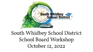 School Board Workshop 10-12-2022