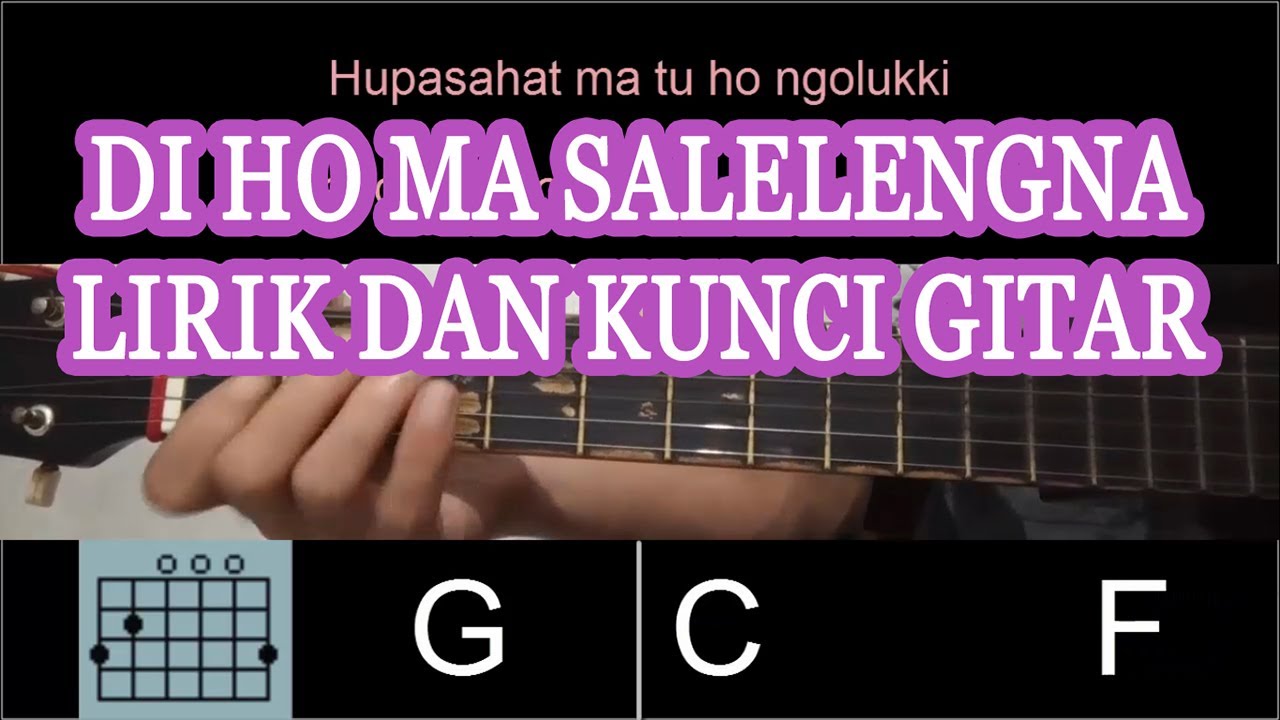 Kunci gitar lagu batak sai horas ma ho