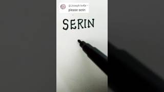 SERIN❤️ Comment down your name for the next logo👍#youtubeshorts #shorts #viral #trending #namelogos Details