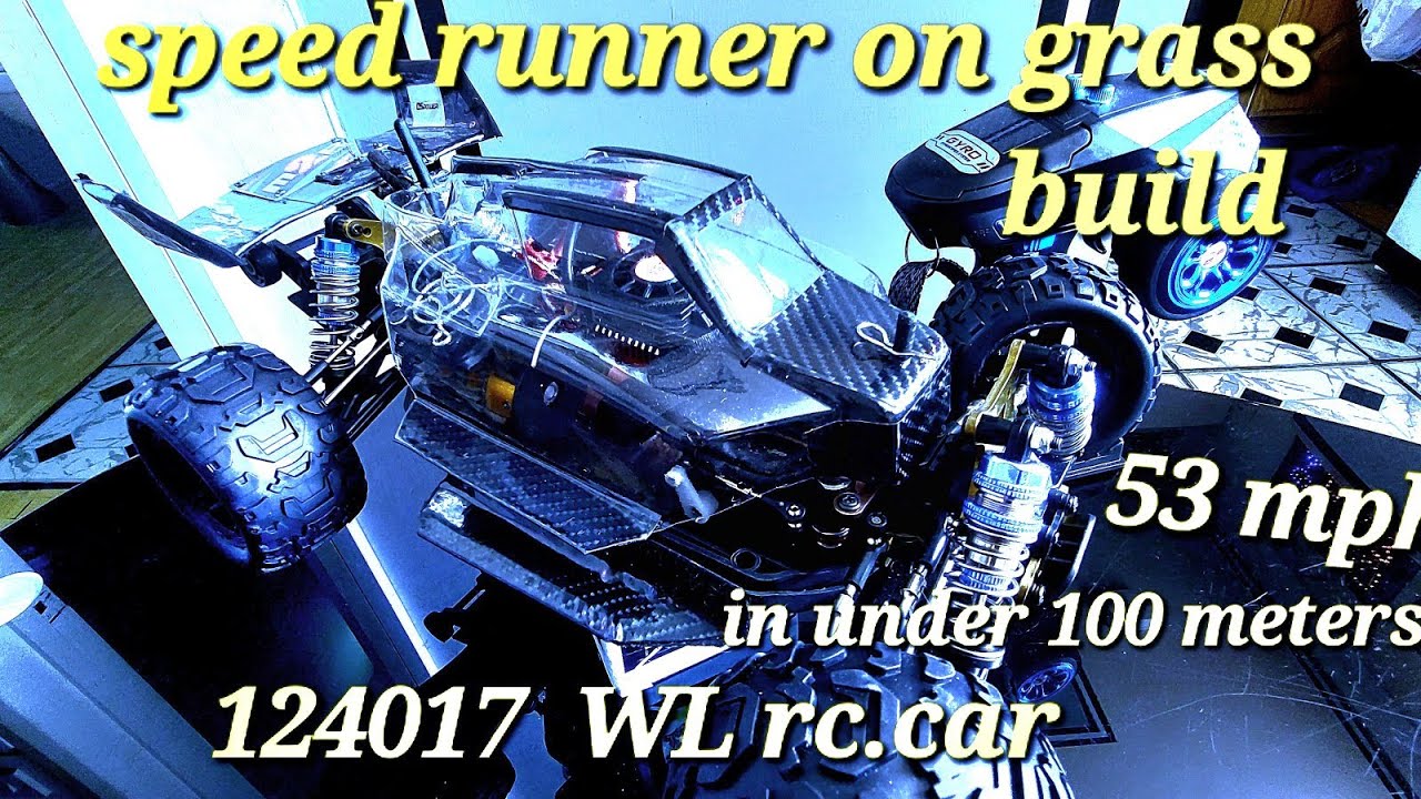 124017 wltoys mod rc.car grass runs